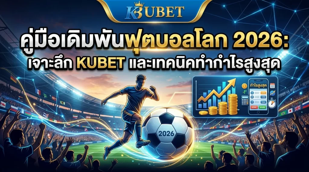คู่มือเดิมพันฟุตบอลโลก 2026: เจาะลึก KUBET และเทคนิคทำกำไรสูงสุด